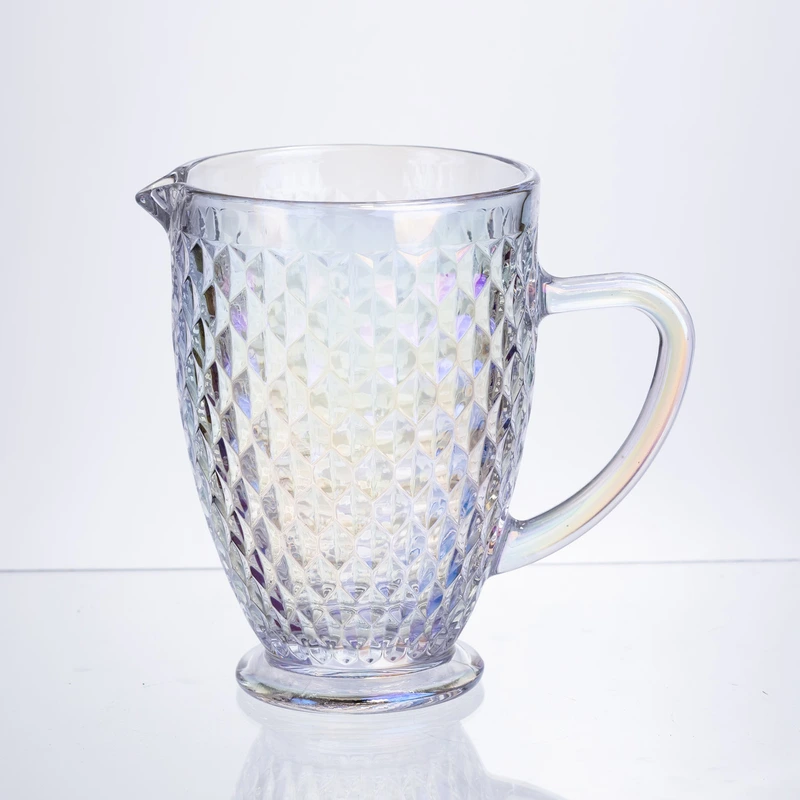 Глечик для напоїв 1.2 л із товстого скла фігурний rainbow HP-19-251 — Yiwu