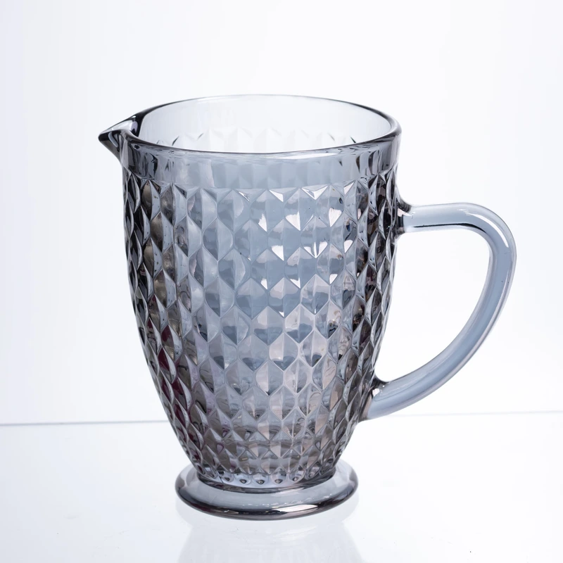 Глечик для напоїв скляний 1.2 л Сірий HP-19-259 — Yiwu