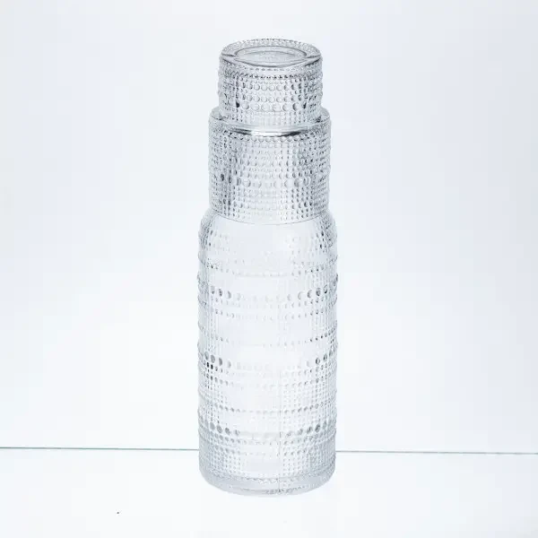 Графін для напоїв Pearl Dots 700 мл зі склянкою із товстого скла HP-17-13 — Yiwu