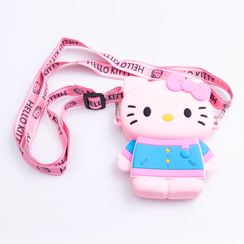 Дитяча силіконова сумочка Hello Kitty 13*10*3 см Рожева HP-55-1P — Yiwu