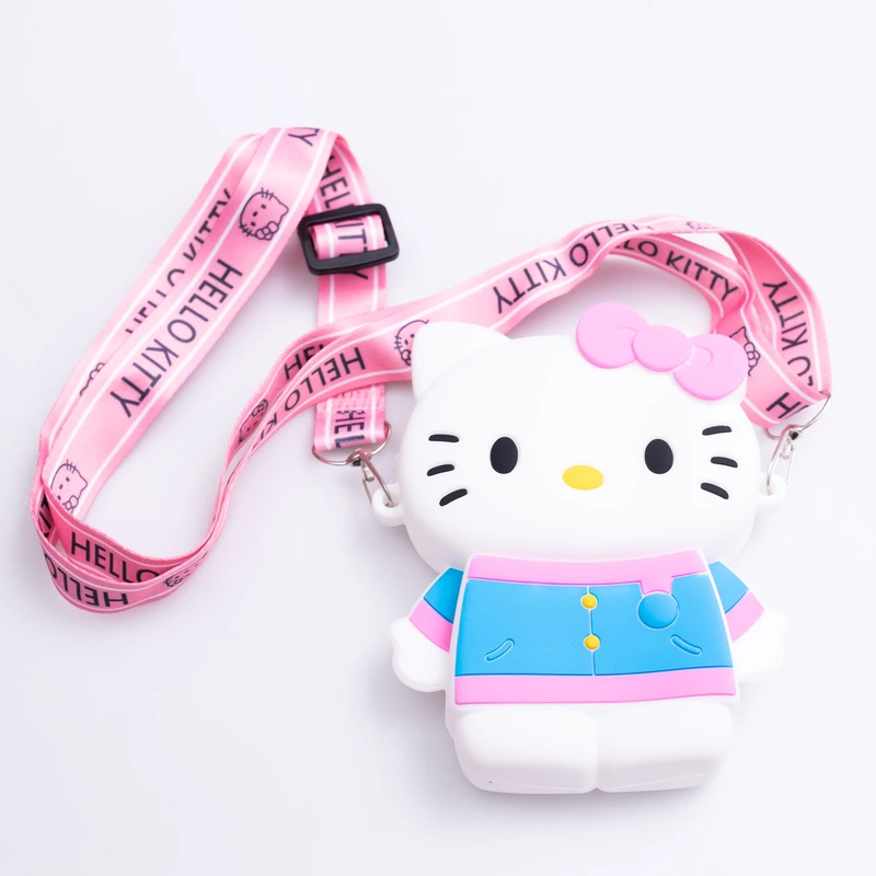 Дитяча силіконова сумочка Hello Kitty 13*10*3 см Білий HP-55-1W