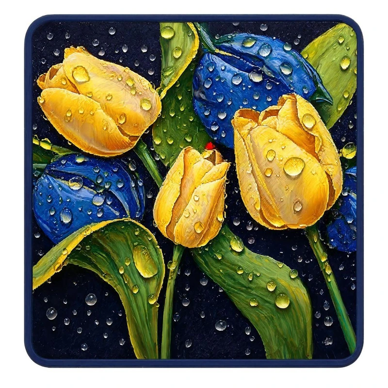 Килимок універсальний Tulips 58*58 см діатомітовий Yiwu HP-42-147