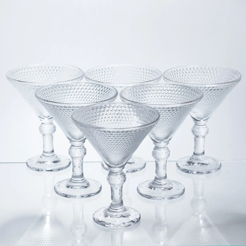 Набір келихів для мартіні Martini Glass 6 штук по 215 мл коктейльні HP-17-56 — Yiwu