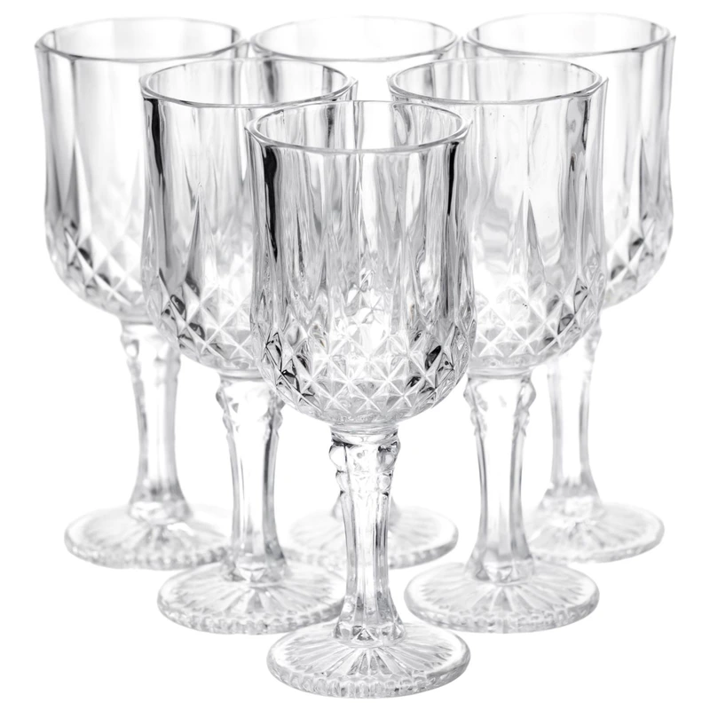 Набір келихів для вина Vintage Crystal 6 штук по 150 мл Yiwu HP-34-73 — Yiwu
