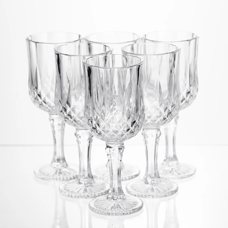 Набір келихів для вина Vintage Crystal 6 штук по 150 мл Yiwu HP-34-73 — Yiwu