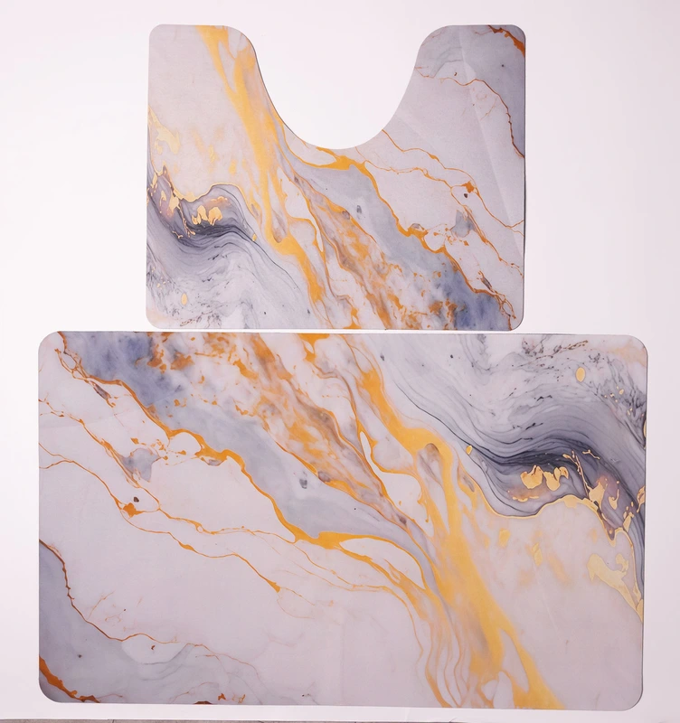 Набір килимків для ванної та туалету Golden Marble 50*80/40*50 см Yiwu HP-42-179