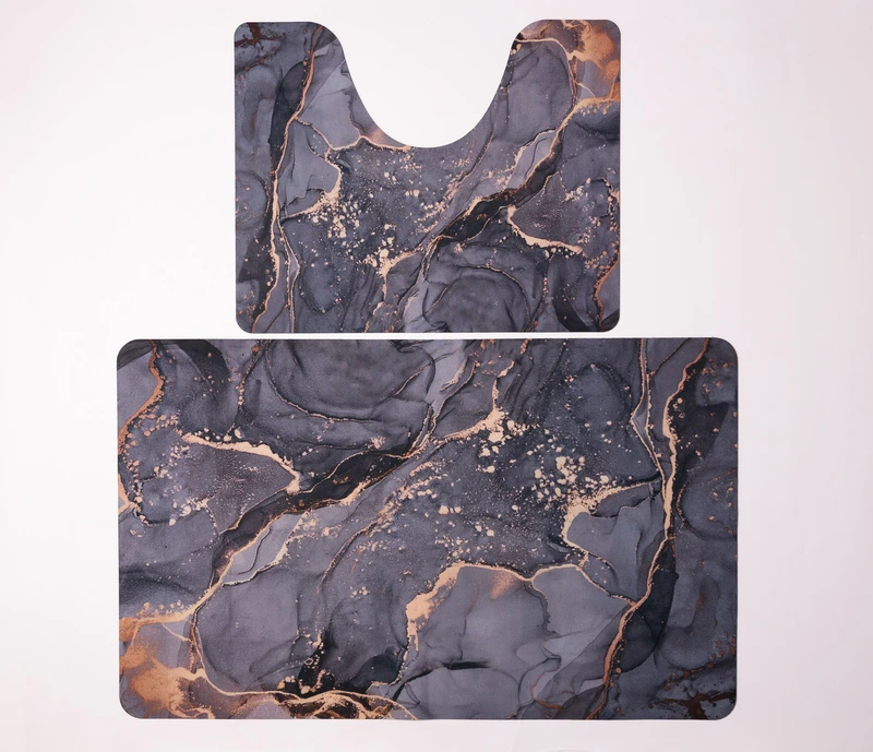 Набір килимків для ванної та туалету Luxury Marble 50*80/40*50 см Yiwu HP-42-180