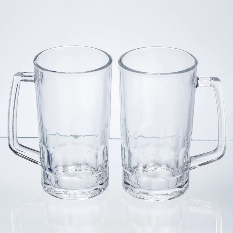 Набір кухлів для пива Patterned Stein скляних 2 штуки по 530 мл HP-17-61