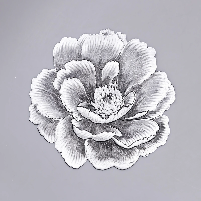 Килимок для сервірування столу Sakura 38 см срібло HP-36327-11G — Yiwu