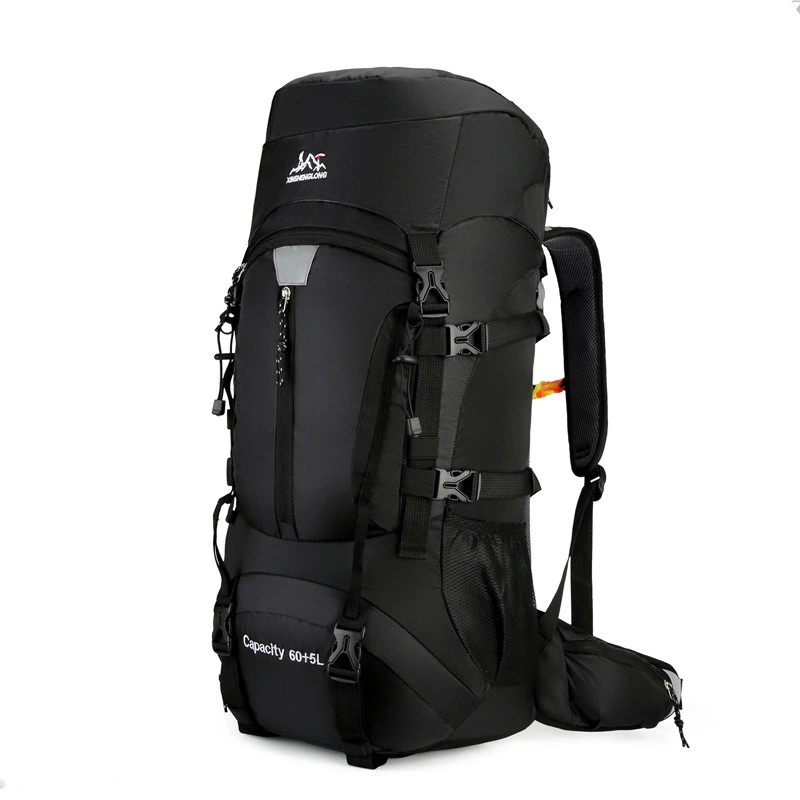 Туристичний рюкзак Slow Journey 68 л, чорний, з кріпленням MOLLE Чорний SJ-0036-2B