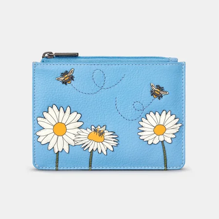 Жіночий шкіряний гаманець Yoshi Y1321 Bee Happy (Blue)