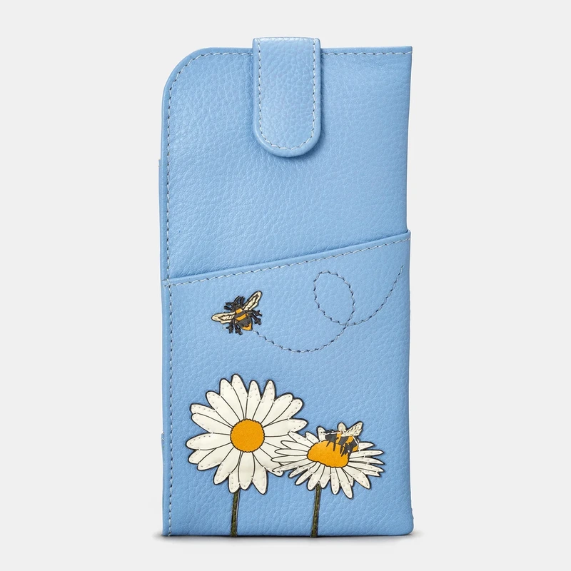 Шкіряний чохол для окулярів Yoshi Y4309 (Bee Happy Blue)