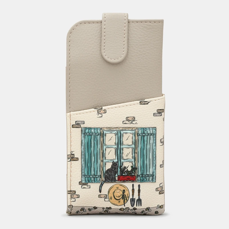 Шкіряний чохол для окулярів Yoshi Y4309 (Country Cottage Warm Grey)