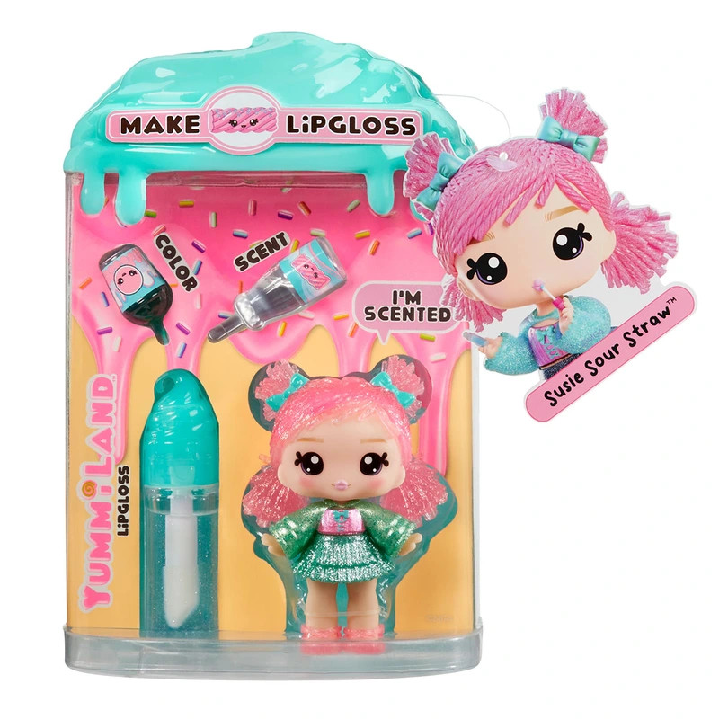 Ігровий набір з лялькою та блиском для губ YUMMILAND (ЯММІЛЕНД) S2 –  С'ЮЗІ САУЕР СТРОУ