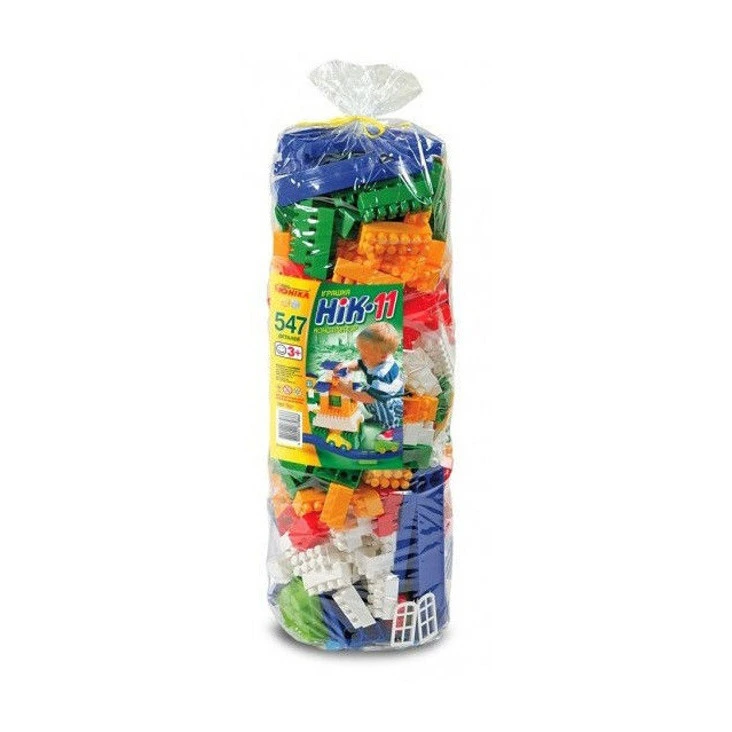 Конструктор дитячий "НІК-11" 70989, 547 деталей, паяний пакет — ЮНІКА