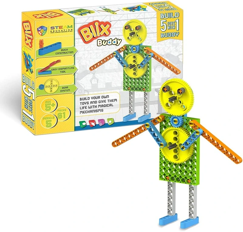 Конструктор поліпропіленовий, розвиваючий "BLIX" Людина (61 елм./5 моделей)