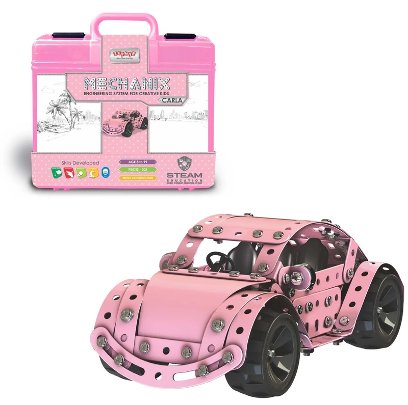 Металевий конструктор, розвиваючий у кейсі "MECHANIX" Авто "Карла" (305 елм.) — ZEPHYR