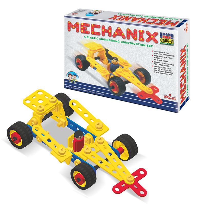 Конструктор поліпропіленовий, розвиваючий "MECHANIX" Авто №2 (81 елм./7 моделей) — ZEPHYR