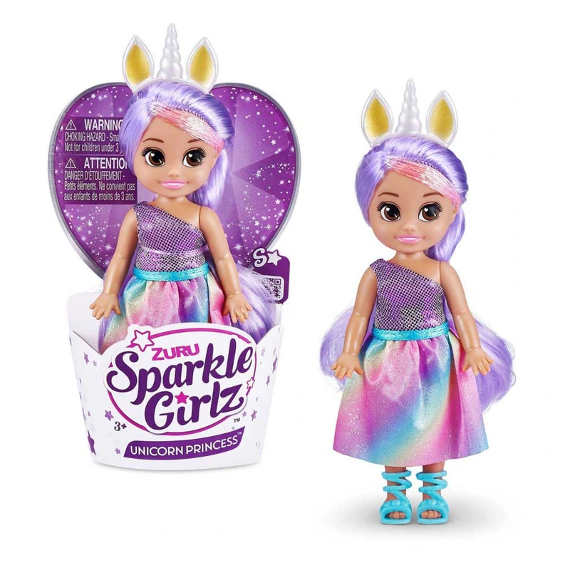Sparkle Girls  Лялька 'Райдужний єдиноріг' Беррі (12 см) — ZURU Sparkle Girlz