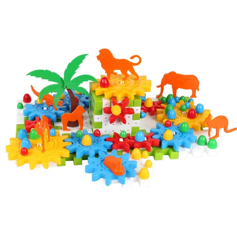 Дитячий набір конструктора "Шестерні з тваринами" 3763TXK 118 деталей