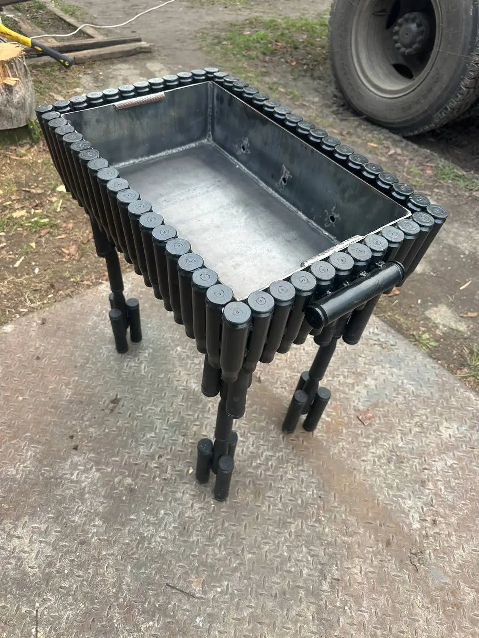 Мангал із гільз ЗУ-23-2 ручної роботи