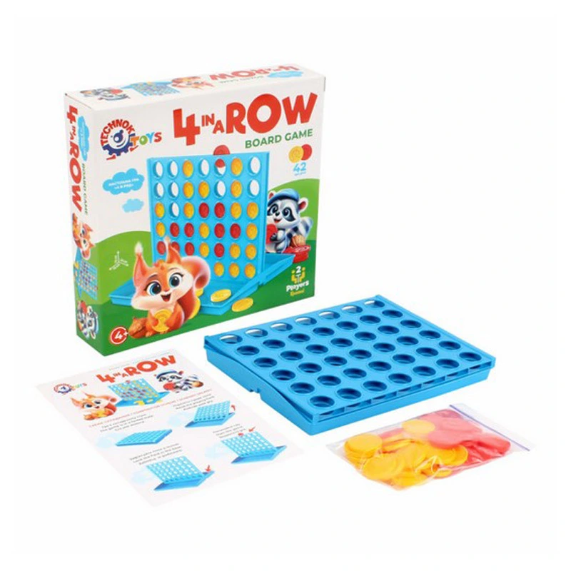 Дитяча настільна гра "Чотири в ряд" 9734TXK 42 фішки, 2 гравці