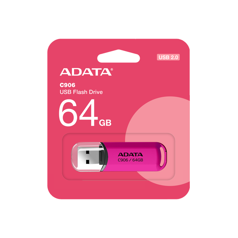 Флеш-накопичувач ADATA USB 2.0 C906 64Gb Purple Pink