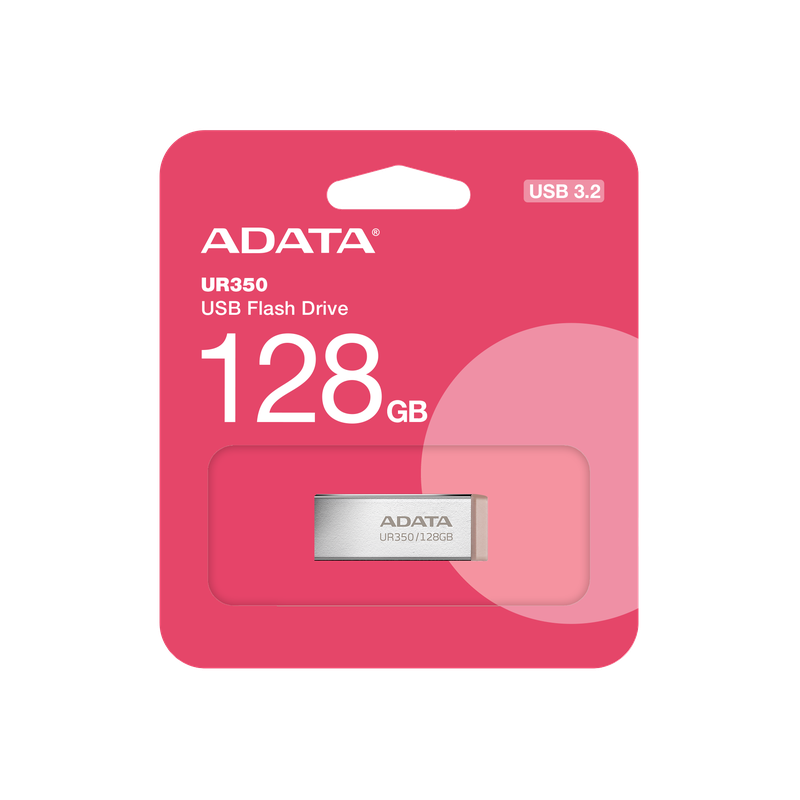 Флеш-накопичувач ADATA USB 3.2 UR 350 128Gb Silver/Beige