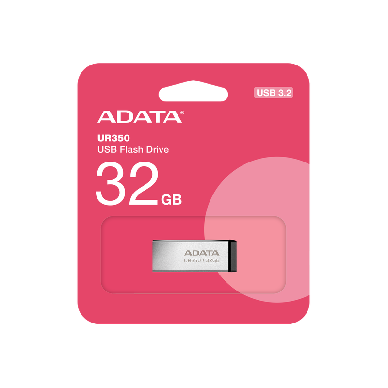 Флеш-накопичувач ADATA USB 3.2 UR 350 32Gb Silver/Black