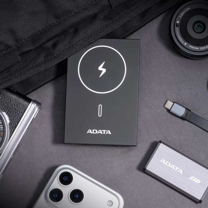 Портативний SSD з зовнішім акумулятором ADATA SR800MPB 2TB USB 3.2 Gen2 x2 Read/Write 2000MB/s magnetic wireless charging QC/PD 20W 5000mAh — фото 9