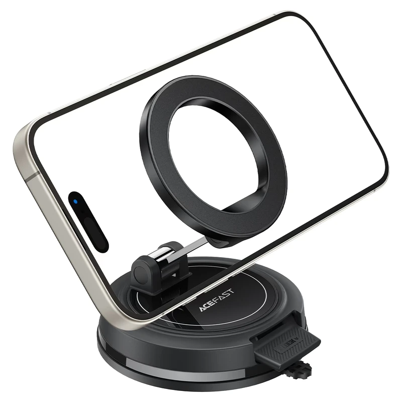 Автотримач для телефона ACEFAST D70 magnetic car holder with suction cup Black — фото 3