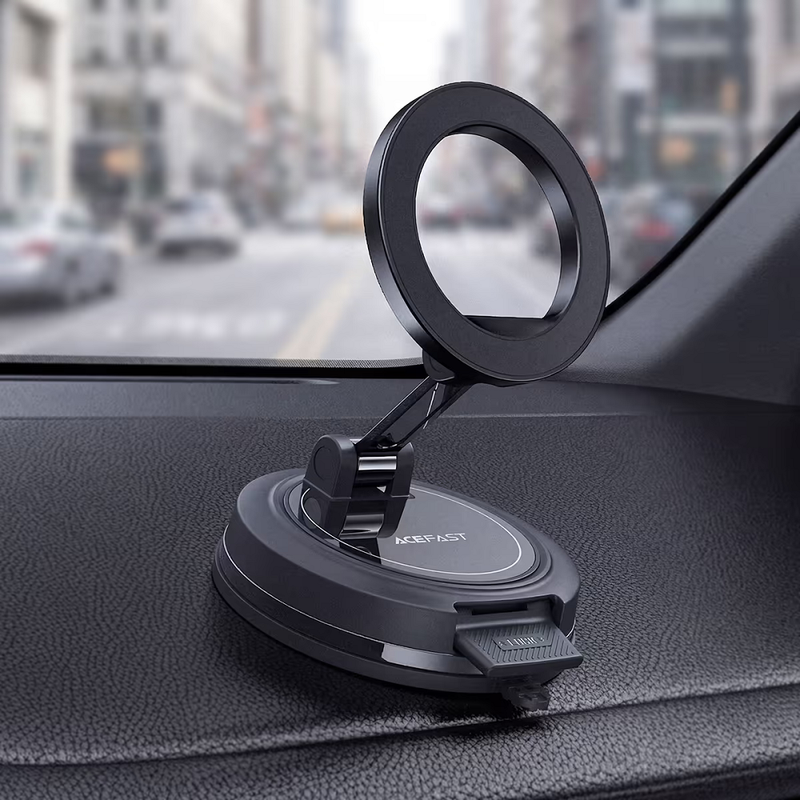 Автотримач для телефона ACEFAST D70 magnetic car holder with suction cup Black — фото 6