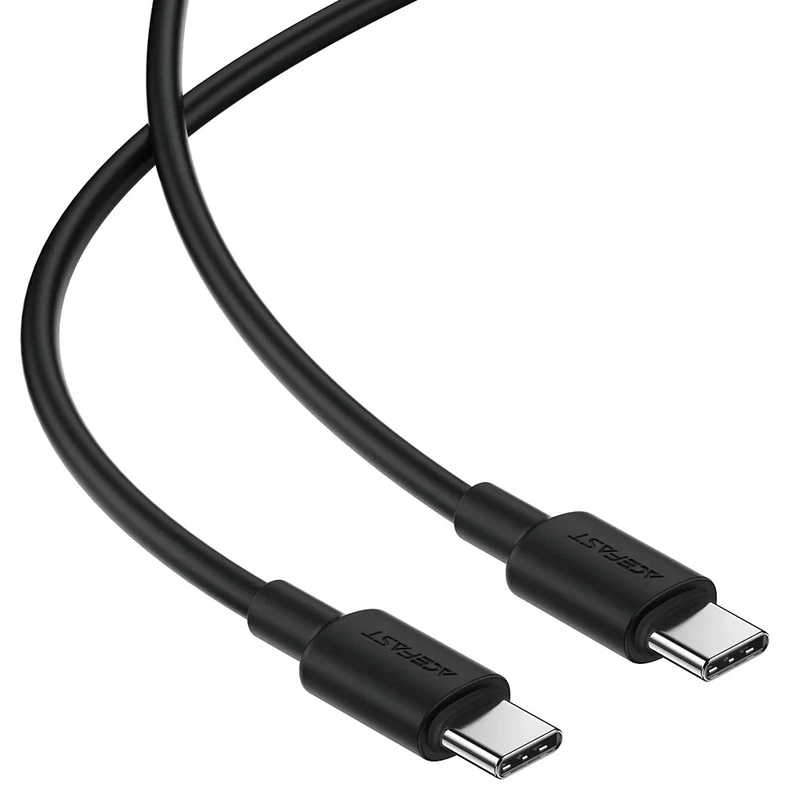Кабель ACEFAST C25-03 USB-C to USB-C silicone charging data cable Black