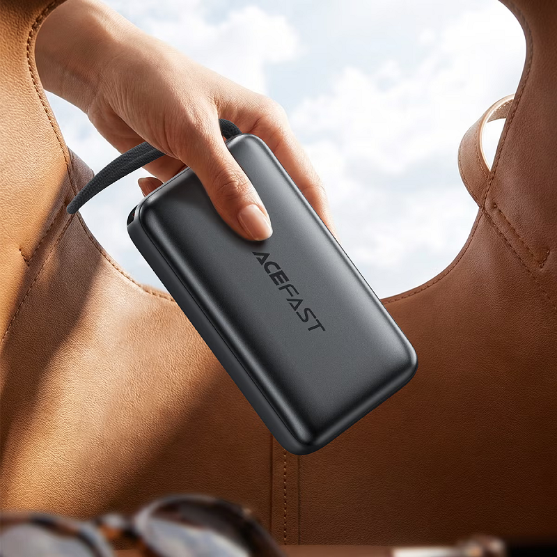 Зовнішній акумулятор ACEFAST M34-20000 PD45W fast charging power bank with telescopic cable Metal Gray — фото 4