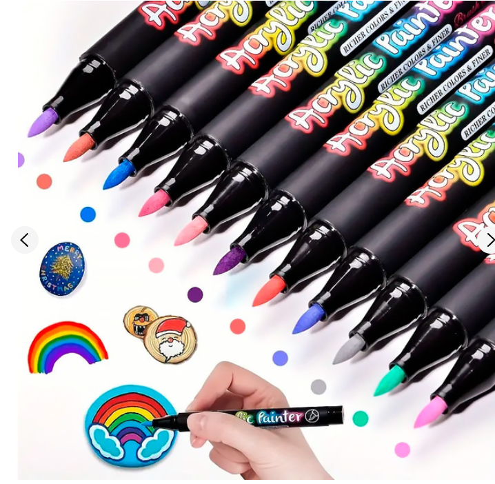 Акрилові маркери GuangNa GN-7100 з тонким пензликом 36 шт.