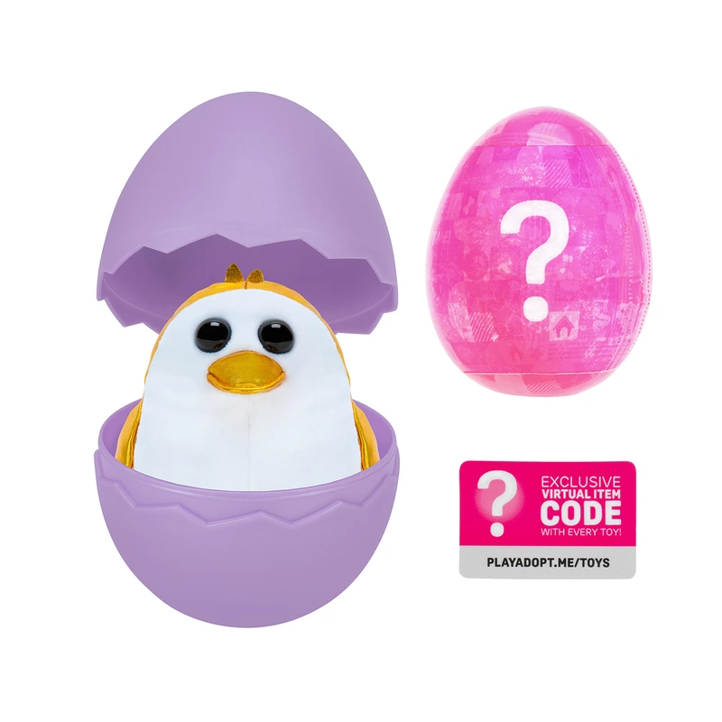 М’яка іграшка-сюрприз в яйці ADOPT ME! S3 - КУМЕДНІ ЗВІРЯТКА (12 видів, в асорт.)