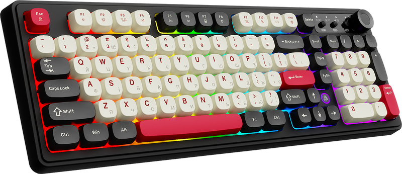 Бездротова клавіатура Ajazz AF98 PLUS Black Shark Red (AF98-PLUS-BSR)