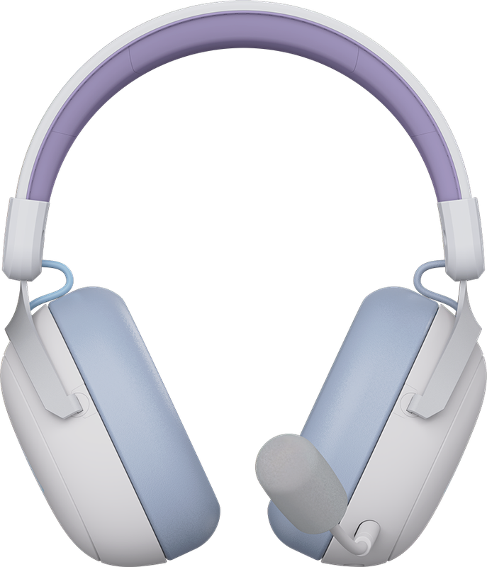 Бездротова ігрова гарнітура Ajazz AHM08 MAX Purple White Blue (AHM08-MAX-PWB)