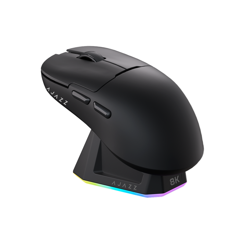 Ігрова бездротова миша Ajazz  AJ159PRO -3 Mod-Black-3395-8K Charging Dock