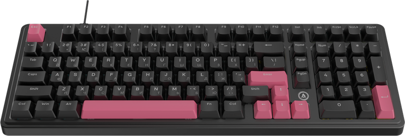 Дротова механічна клавіатура Ajazz AK980 Red switches Black Red (AK980-R-BR)