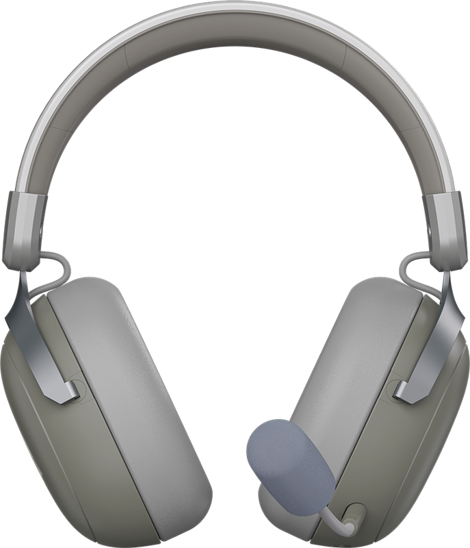 Бездротова ігрова гарнітура Ajazz AHM08 MAX Gray White (AHM08-MAX-GW)