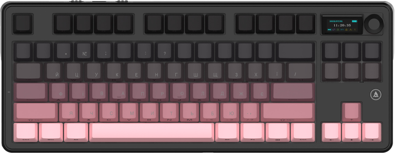Бездротова механічна клавіатура Ajazz MK87 Pitaya Switch (MK87-P-S-P)