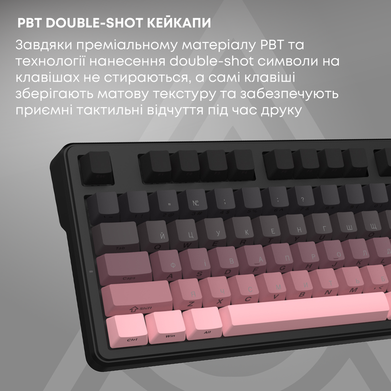 Бездротова механічна клавіатура Ajazz MK87 Pitaya Switch (MK87-P-S-P) — фото 15
