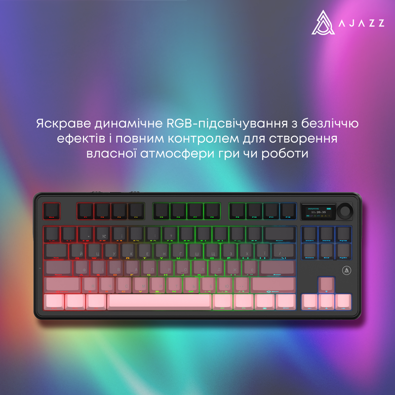 Бездротова механічна клавіатура Ajazz MK87 Pitaya Switch (MK87-P-S-P) — фото 18
