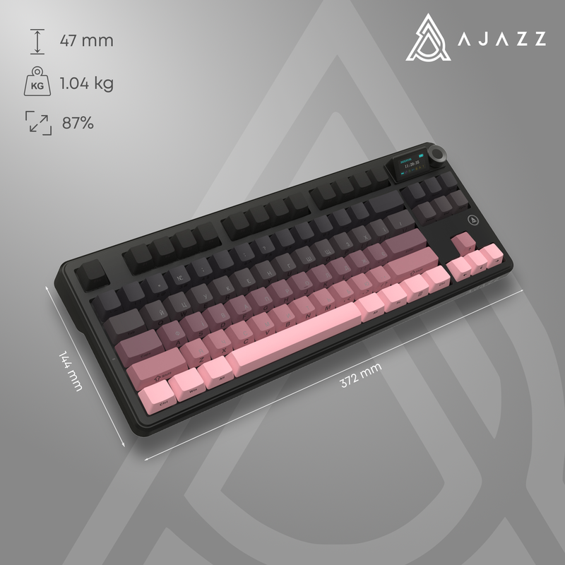 Бездротова механічна клавіатура Ajazz MK87 Pitaya Switch (MK87-P-S-P) — фото 20