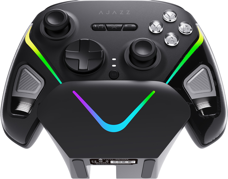 Бездротовий геймпад з док-станцією Ajazz GP100 Set Black (GP100S-B)