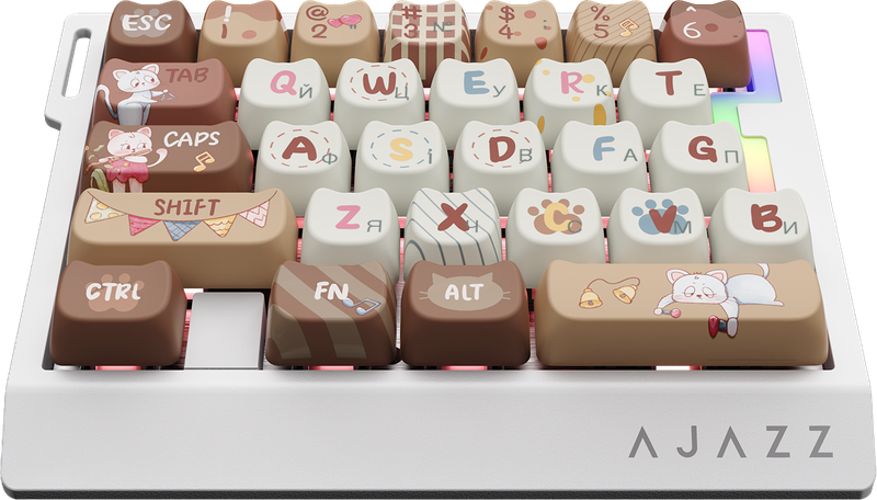 Дротова магнітна клавіатура Ajazz AK029 Meow Magnetic Switch (AK029-M-Y)