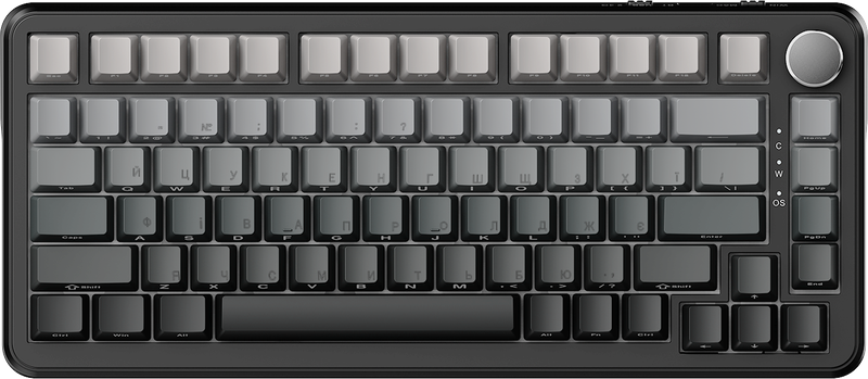 Дротова магнітна клавіатура Ajazz AK820 MAX Magnetic Switch RGB USB Gradient Black