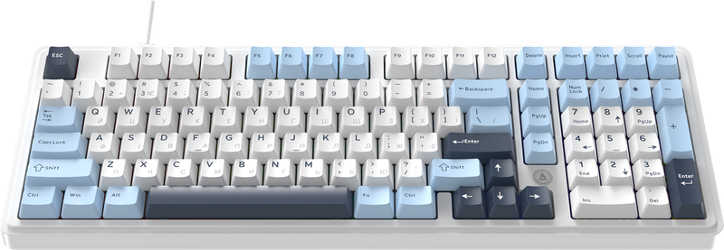 Дротова магнітна клавіатура Ajazz AK980 MAX Magnetic switches Blue White Dark Blue (AK980-MAX-M-BWD)