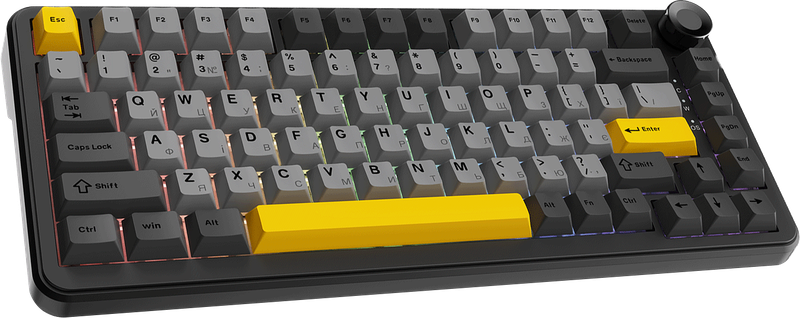 Клавіатура механічна бездротова Ajazz AK820 MAX PLUS Daydream Switch RGB Wireless/BT/USB Black